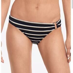 NWT Lauren Ralph Lauren Dylan Striped Bikini Bottoms – Black/Gold